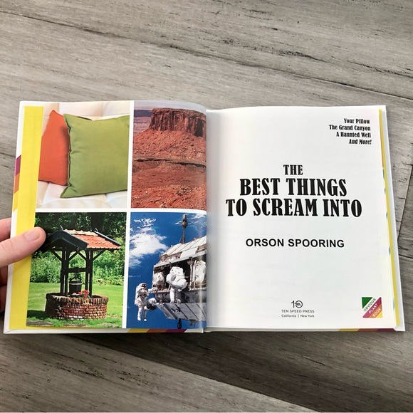 💸 5/20 ‘The Best Things to Scream Into' by Orson Spooring Hardback Comedy Book - Picture 5 of 8